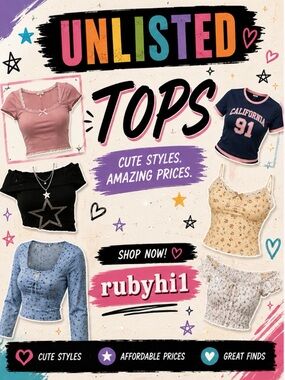 Unlisted items tops S-L
